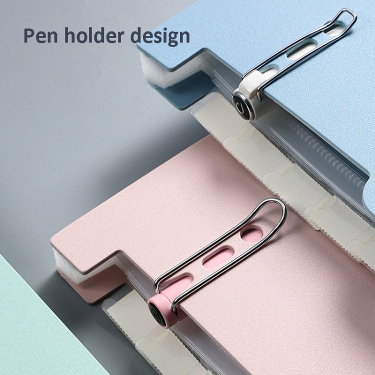 Deli  A4 Vertical Organ Bag Can Hold Test Papers And Organize Folders, Dark Blue, Light Blue, Light Green, Light Pink, Light Grey