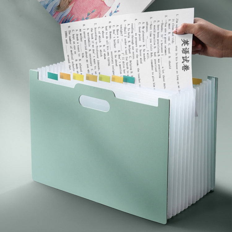 Deli  A4 Vertical Organ Bag Can Hold Test Papers And Organize Folders, Dark Blue, Light Blue, Light Green, Light Pink, Light Grey