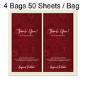 4 Bags 50 Sheets / Bag  Rectangular Stickers Gift Box Sealing Stickers, A1, A2, A3