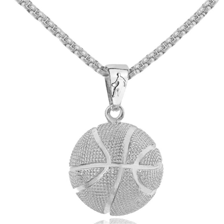 Three-Dimensional Sports Ball Pendant Necklace,Style: Women Rugby 18K Gold, Men Basketball White K, Men Basketball K Gold, Women Basketball White K, Women Basketball K Gold, Women Basketboard White, Women Basketball Gold, Men Football K White          ...