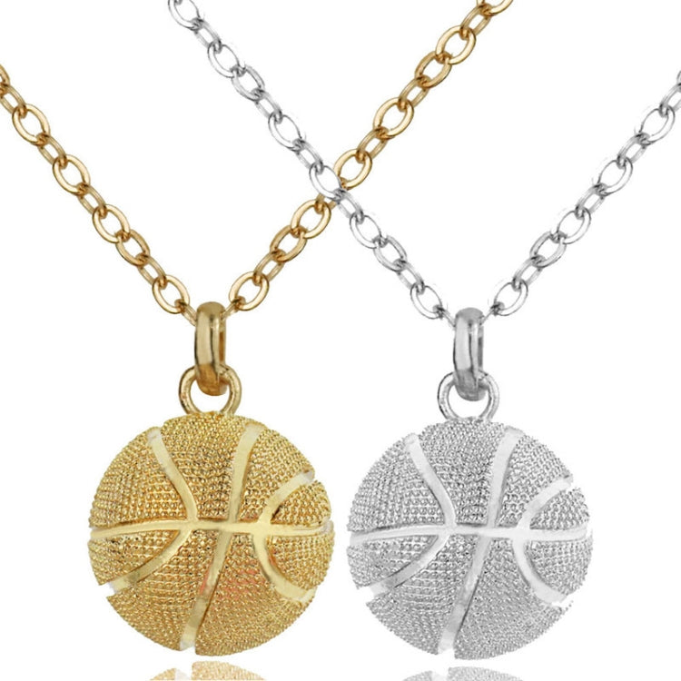 Three-Dimensional Sports Ball Pendant Necklace,Style: Women Rugby 18K Gold, Men Basketball White K, Men Basketball K Gold, Women Basketball White K, Women Basketball K Gold, Women Basketboard White, Women Basketball Gold, Men Football K White          ...