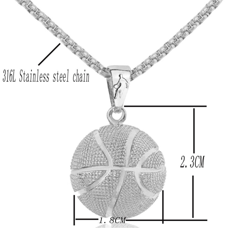 Three-Dimensional Sports Ball Pendant Necklace,Style: Women Rugby 18K Gold, Men Basketball White K, Men Basketball K Gold, Women Basketball White K, Women Basketball K Gold, Women Basketboard White, Women Basketball Gold, Men Football K White          ...