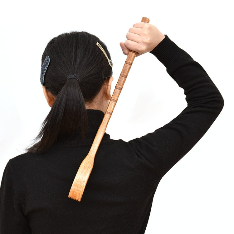 BQR01 Back Scratcher Long Handle Wooden Massage Scratcher, Style:, Round Red, Round Nature Color, Square Red, Square Nature Color, Bamboo Section Red, Bamboo Section Nature Color, Dual-use, Small Hand, Big Hand