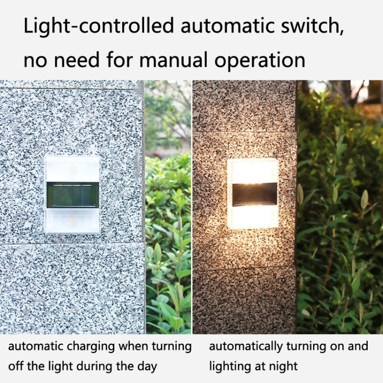 6 LED Solar Night Light Home Outdoor Decorative Garden Lamp, White Light, Warm Light, Colorful Light