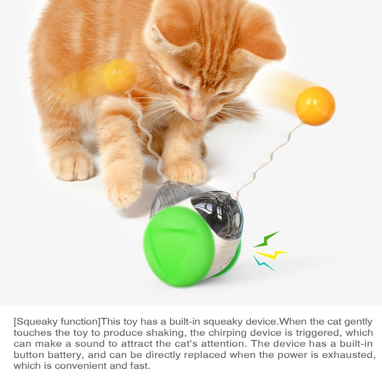 FSC-01 Electric Sounding Tumbler Cat Toy Funny Cat Ball, Yellow, Lake Blue, Green, Pink