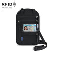 RFID Multi-Function Halter Passport Bag Certificate Protection Cover, Black, Light Grey, Dark Gray, Lake Blue, Rose Red