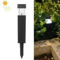 Solar Waterproof Outdoor Landscape Square Column Lawn Light, White Light, Yellow Light, Color Light
