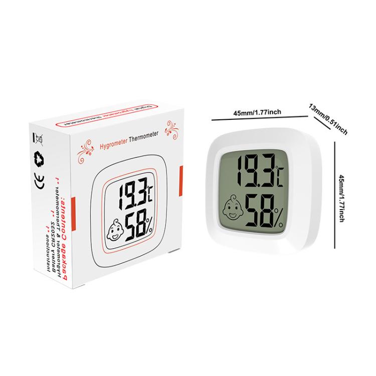 Temperature And Humidity Measuring Baby Room Temperature Meter, Square