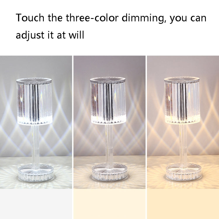 USB Charging Touch Diamond Crystal Table Lamp, USB Charging(Tri-tone Light), USB Charging(RGB with Remote Control 16 Color)