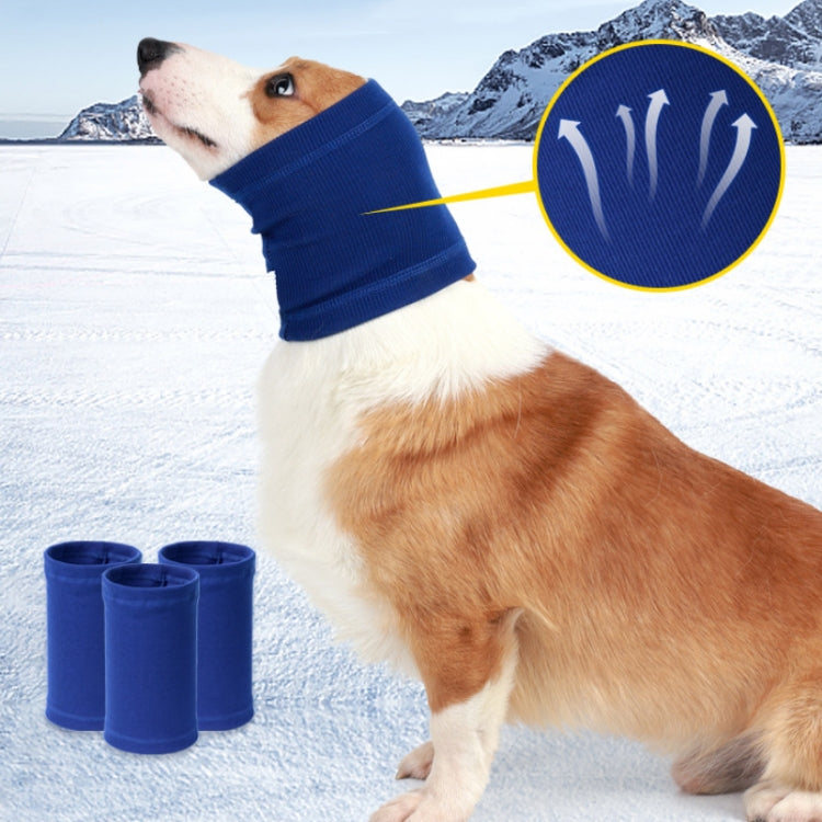 Dog Comforting Headgear Pet Scare Prevention Headscarf, L, S