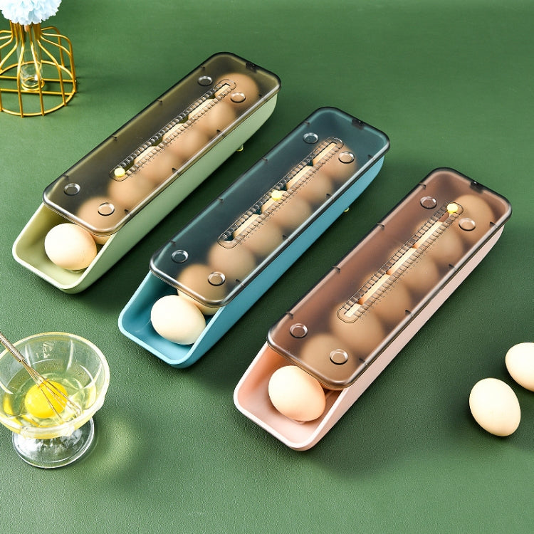 Automatically Fill The Egg Storage Box Refrigerator Fresh-Keeping Box, 1 Layers  Blue, 1 Layers Pink, 1 Layers Green
