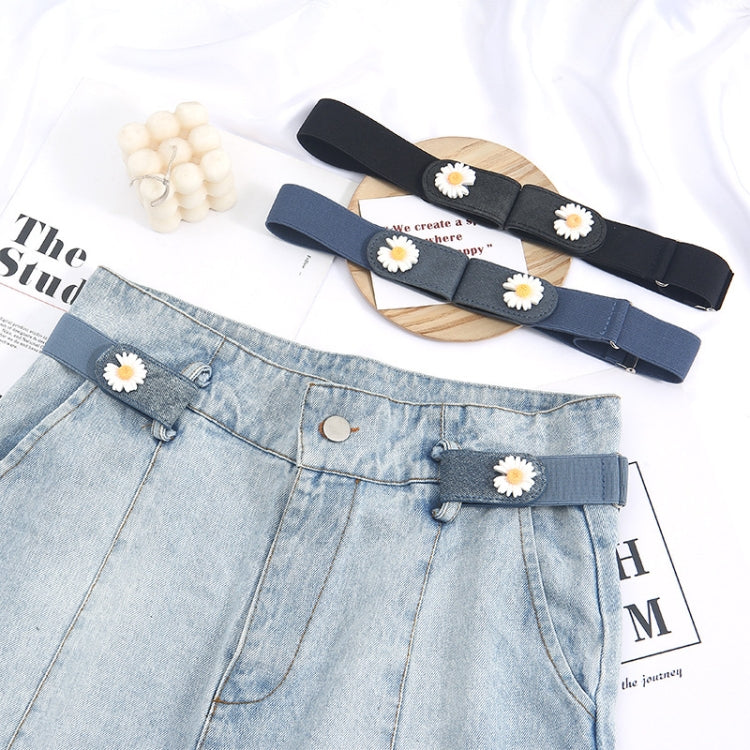 Jeans Non-Marking Invisible Elastic Canvas Lazy Belt, Black Daisy, Brown Daisy, Blue White Blue Stripes Ordinary, Blue White Blue Stripes Daisy, Blue White Red Stripe Ordinary, Blue White Red Striped Daisy, Black Red Black Stripe Ordinary              ...