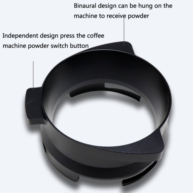 GOP8954 Alloy Coffee Powder Receiving Ring For Breville 8 Series, Black, Silver