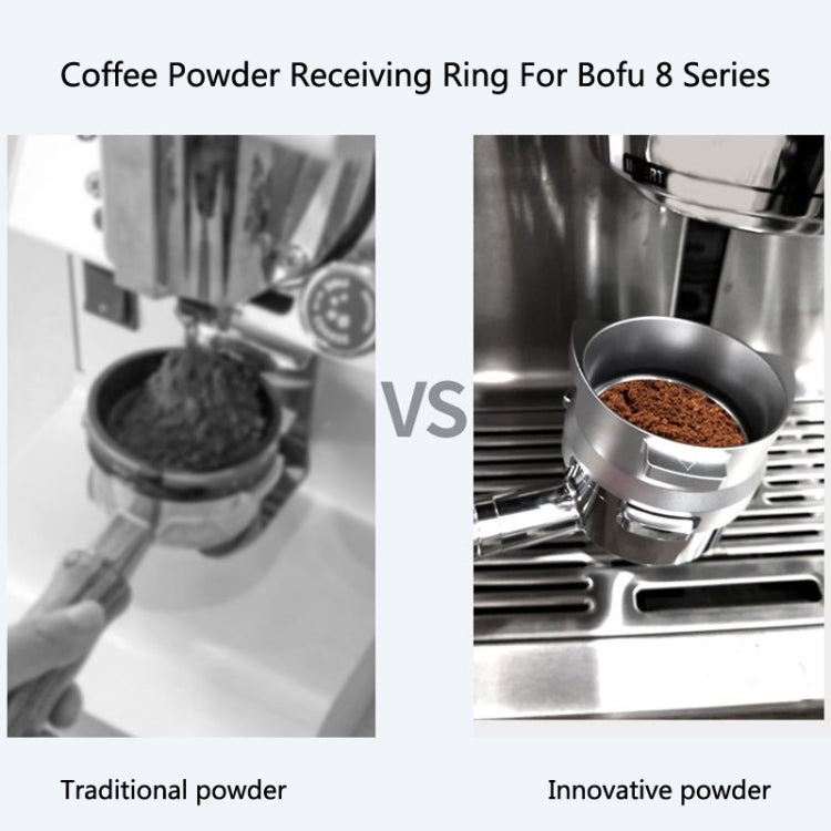 GOP8954 Alloy Coffee Powder Receiving Ring For Breville 8 Series, Black, Silver