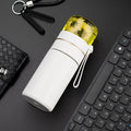 739 316 Stainless Steel Tea Glass Thermos Cup, White, Black, Gold