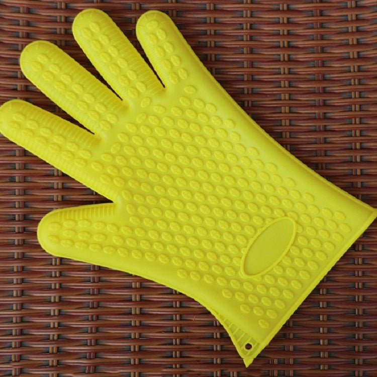 2 PCS Silicone Insulation Baking Oven Microwave Dish Clip Gloves, Blue, Green, Yellow, Pink, Purple, Orange