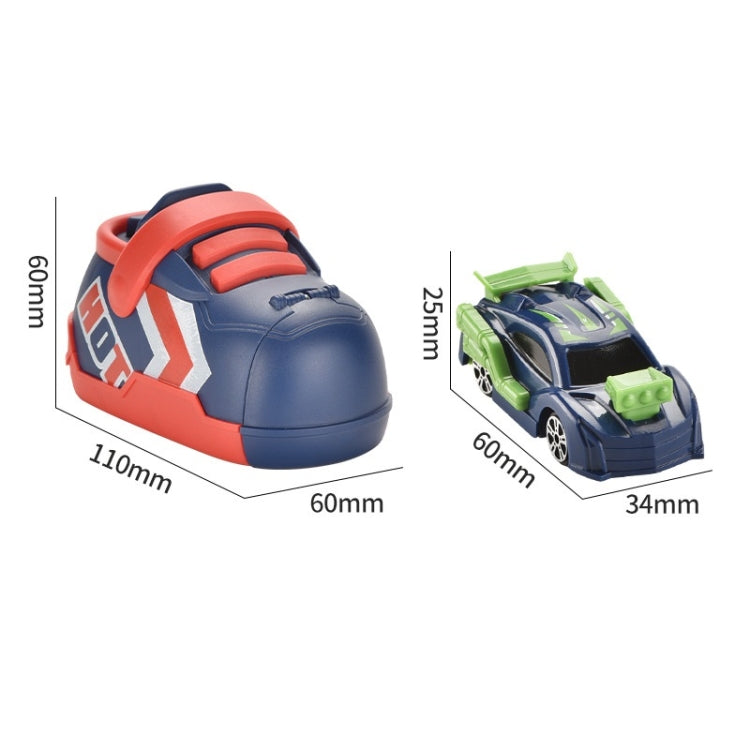 Children Competition Ejection Shoes Toy Car Set, Red, Green