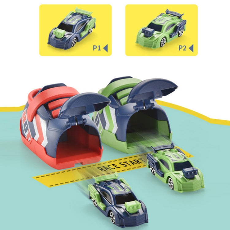 Children Competition Ejection Shoes Toy Car Set, Red, Green