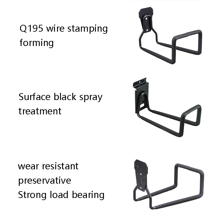 Pipeline Hook Heavy Water Pipe Wire Storage Garage Hook, Style:, On Wall, Groove Plate