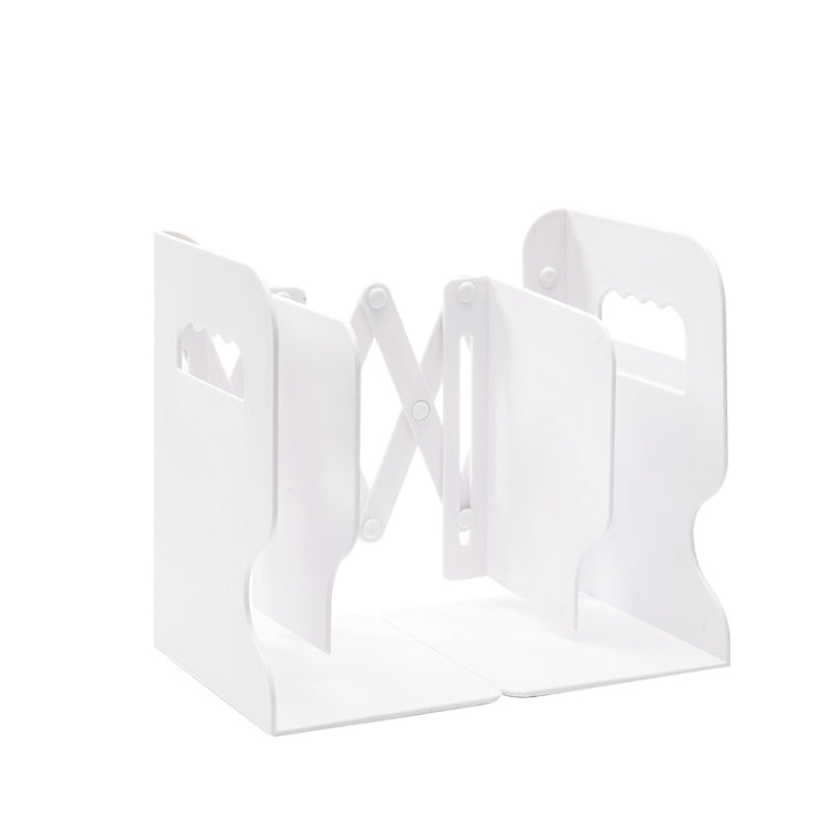 Desktop Folding And Retractable Book Storage Stand, White, Grey, White + Pen Holder, Gray + Pen Holder