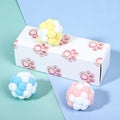 CT0115 Macaron-Colored Plush Ball Funny Cat Toy, 3 PCS, 6 PCS