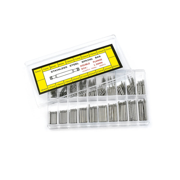 Stainless Steel Seamless Box Packing Spring Bar, 400 PCS / Box G084 6-25mm