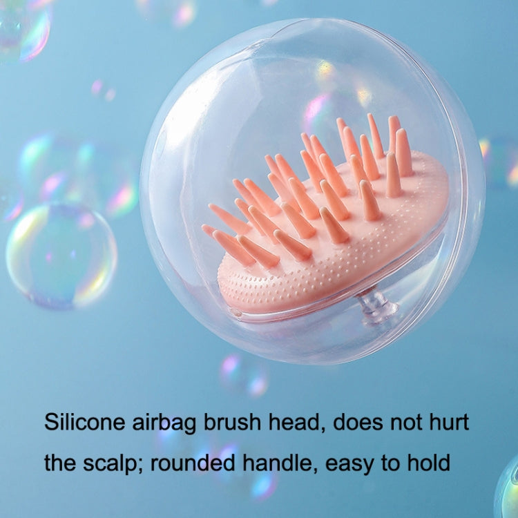 Silicone Head Massage Shampoo Brush, Blue, Pink, White, Yellow