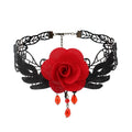 Fringe Lace Gothic Lolita Vintage Necklace,Style:, 1532 Red, 1535, 1555, 1556, 1557