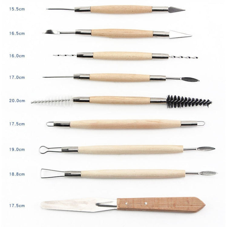 43 In 1 Clay Tool Combination Set with Storage Bag, 43 In 1 Clay Tool