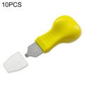 10 PCS Watch Rear Cover Tapping Knife Watch Opener, Style:, Yellow Narrow Mouth, Yellow Wide Mouth, Orange Flat-blade Mouth, Brown Narrow Mouth, Brown Flat-blade Mouth