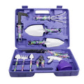 YL025 Potted Gardening Tool Set, 10 PCS / Set (Purple ), 10 PCS / Set (Green), 5 PCS / Set (Purple), 5 PCS / Set (Green)