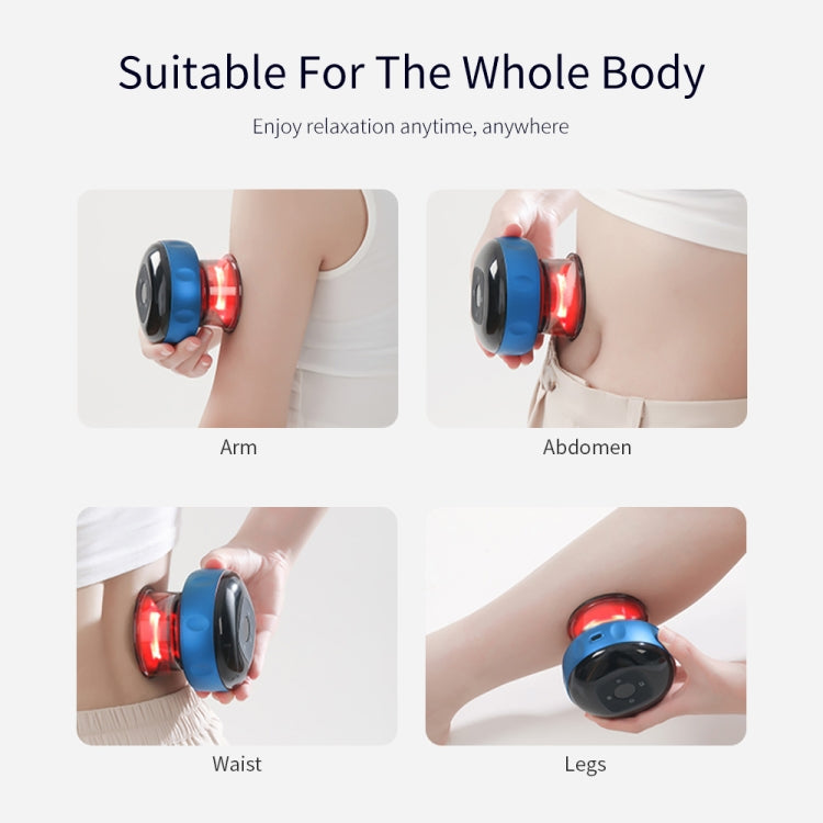 Electric Cupping Massage Device, 6-speed USB Plug-in, Blue, Black, Red Wine, 6-speed Charging
