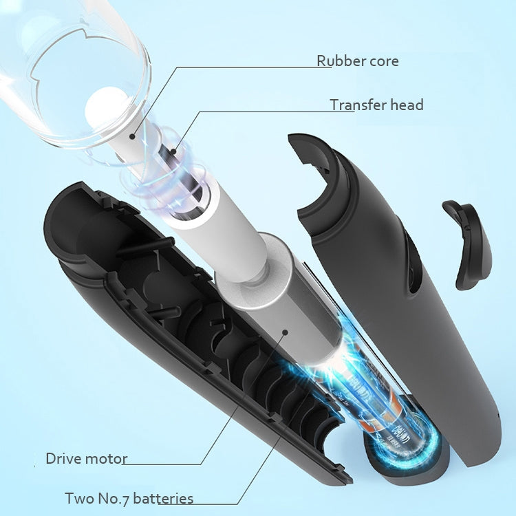 Deli 71107 Electric Eraser Art Can Replace The Core Rubber Core, Black Shell, White Shell