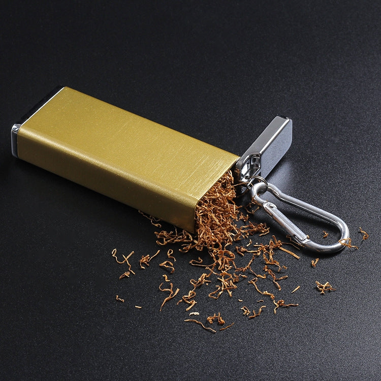 Portable Cigarette Case Portable With Lid Sealed Ashtray, Gold, Silver, Black, Golden Engraved Flower, Silver Engraved Flower, Black Engraved Flower