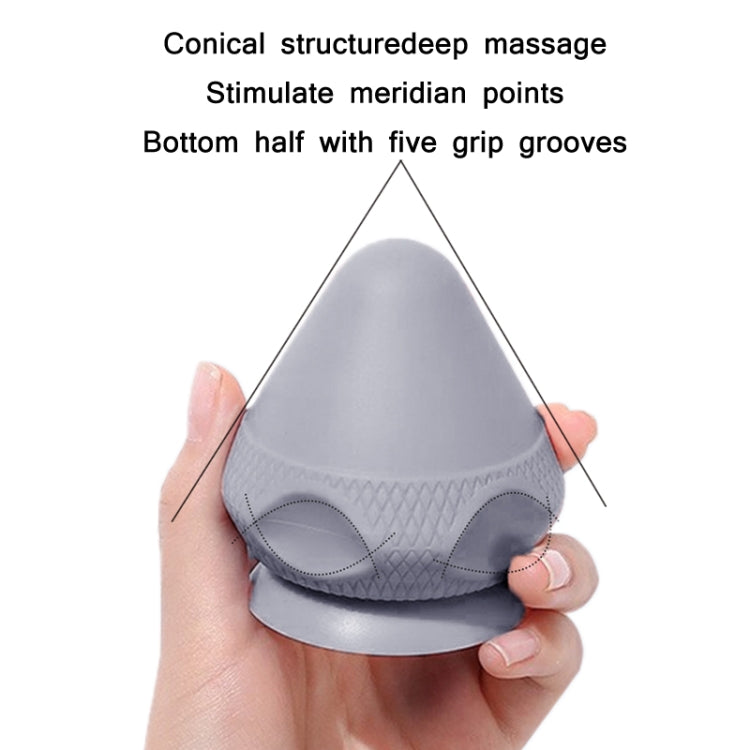 Suction Cup Type Silicone Muscle Membrane Muscle Massage Ball, 1 Grey, 2 Purple, 2 Blue, 2 Pink