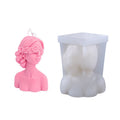 Aromatherapy Plaster Mold Rose Beauty Candle Silicone Mold, Style:, Cover Eyes, Close Eyes