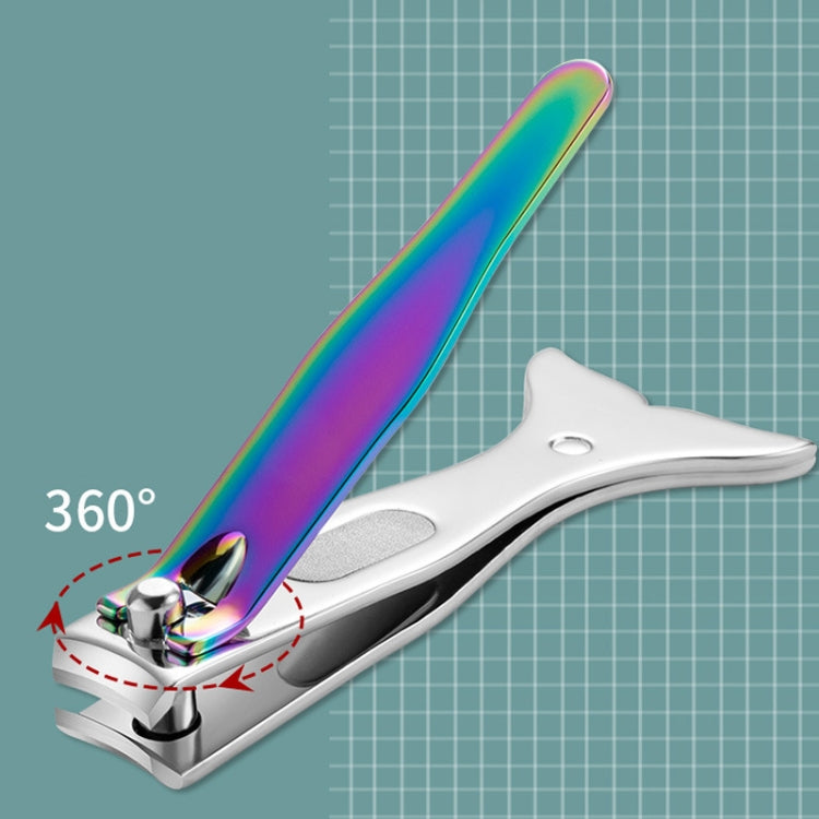 Small Color Titanium Nail Clipper Gradient Mermaid Handle Nail Clipper Nail Art Tool, 3 PCS Small, 3 PCS Large, 3 In 1