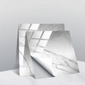 PVC Crystal Covered Film Geometric Pattern Tile Wall Sticker, 20 PCS 20cm