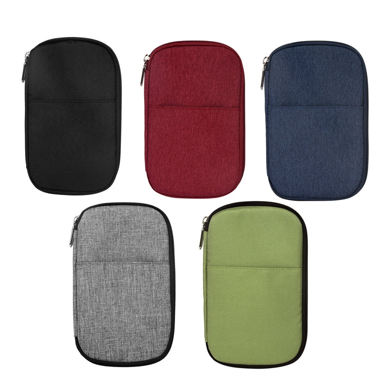 OMOUBOI Outdoor Travel Storage Bag Multi-Function Passport Package, Black, Red, Dark Blue, Gray White, Olive