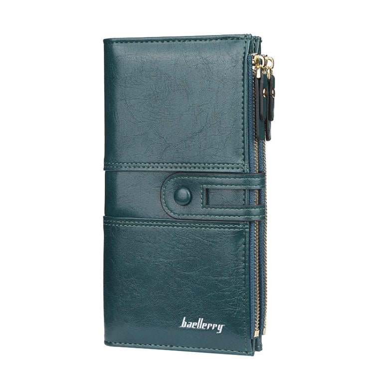 Baellerry  Ladies Long Large Capacity Buckle Zip Clutch Multi-Card Wallet, Baellerry Dark Green, Baellerry let(Pink, Baellerry Sky Blue, Baellerry Red, Baellerry Black, Baellerry Brown