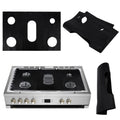 Gas Stove 5-hole Oil-proof Pad Teflon Protective Cover Anti-dirty Pad, 0.2mm, 0.3mm, 0.4mm