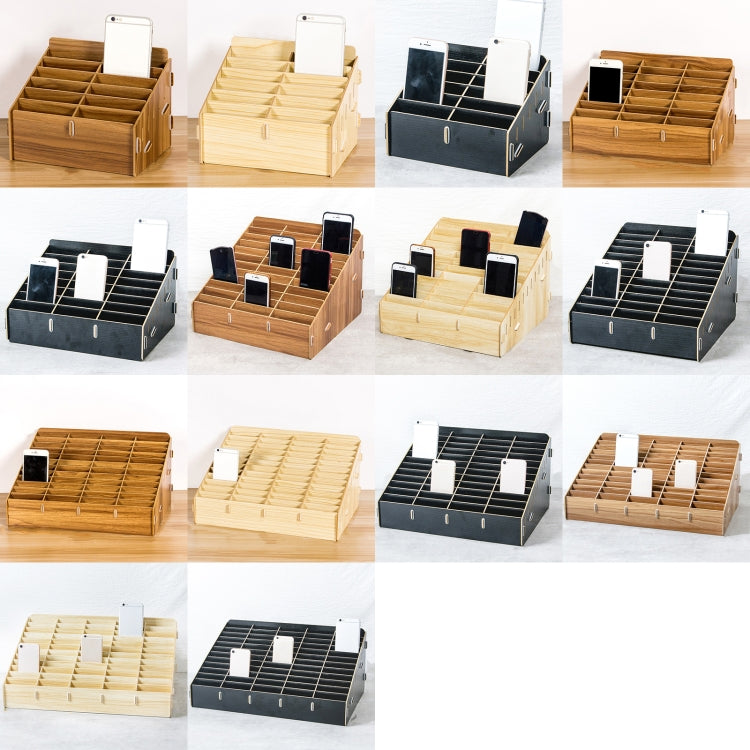 D-86 Office Conference Classroom Mobile Phone Storage Box, Style:, 12 Grids (Walnut), 12 Grids (Oak), 12 Grids (Black Oak), 24 Grids (Walnut), 24 Grids (Black Oak), 36 Grids (Walnut), 36 Grids (Oak), 36 Grids (Black Oak), 48 Grids (Walnut), 48 Grids (O...