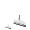 Hard Bristle Crevice  Brush Long Handle Floor Brush Wiper,Style:, 2-section Rod, 3-section Rod