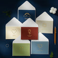 2 Sets Bronzing Mother Day Birthday Card Wishes DIY Envelope Set, 6PCS/Set HK031, 6PCS/Set HK030, 6PCS/Set HK037, 6PCS/Set HK036, 6PCS/Set Live Like Summer Flowers
