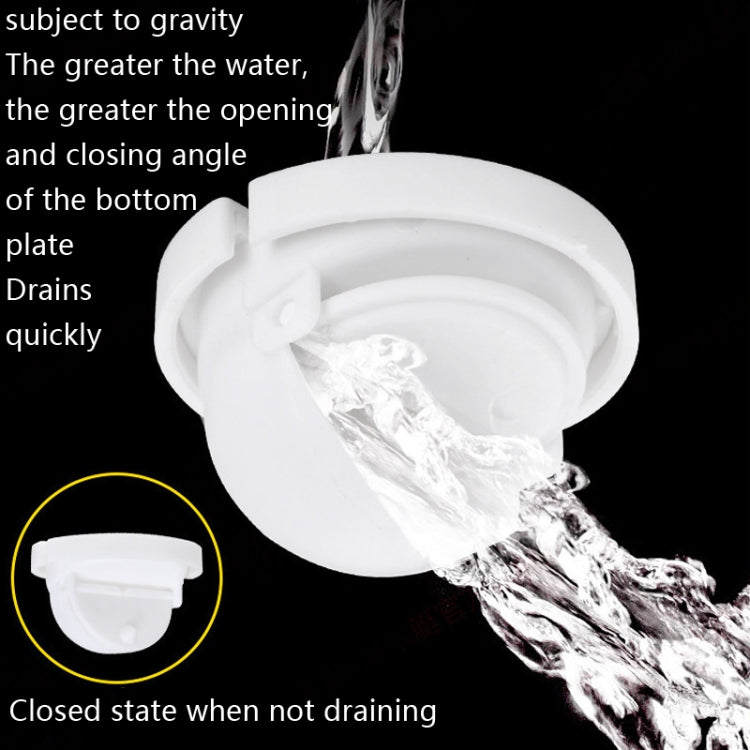 Household Deodorant Washbasin Water Pipe, Style:, A Black Flap With Basket and Overflow, B White Flap With Basket and Overflow, C Black Flap No Basket With Overflow, D White Flap No Basket With Overflow, E Black Flap Without Basket and Overflow        ...