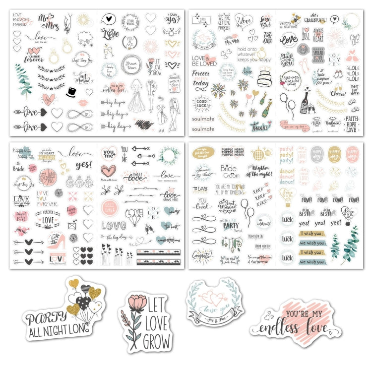 230 PCS Wedding Planning Stickers Engagement Planning Sticker Pack, Wedding Planning Stickers