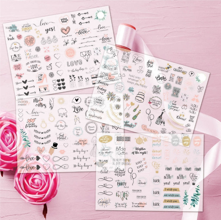 230 PCS Wedding Planning Stickers Engagement Planning Sticker Pack, Wedding Planning Stickers