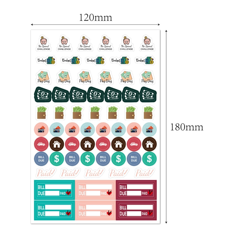 2 Sets  Planner Sticker Business Fitness Day Theme Planning Sticker, Planner Sticker