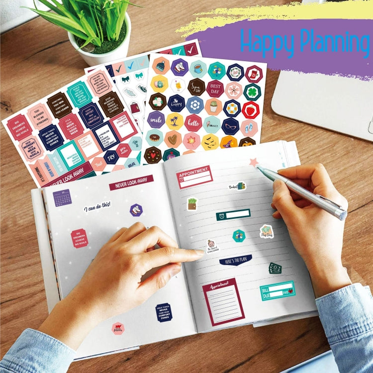 2 Sets  Planner Sticker Business Fitness Day Theme Planning Sticker, Planner Sticker