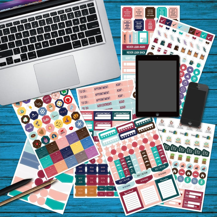 2 Sets  Planner Sticker Business Fitness Day Theme Planning Sticker, Planner Sticker